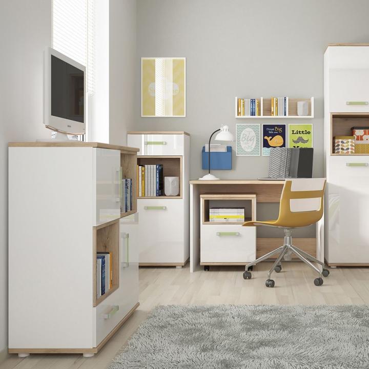 4KIDS 1 Door 1 Drawer Narrow Cabinet