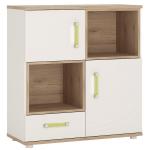 4KIDS 2 Door 1 Drawer Cupboard with 2 Open Shelves