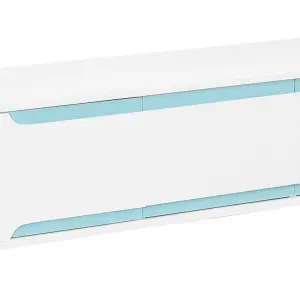 BADINI TV Unit in White Matt Gloss with 3 Drawers