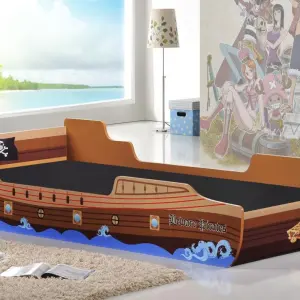 CARIBBEAN Pirate Ship Kids Bed Frame