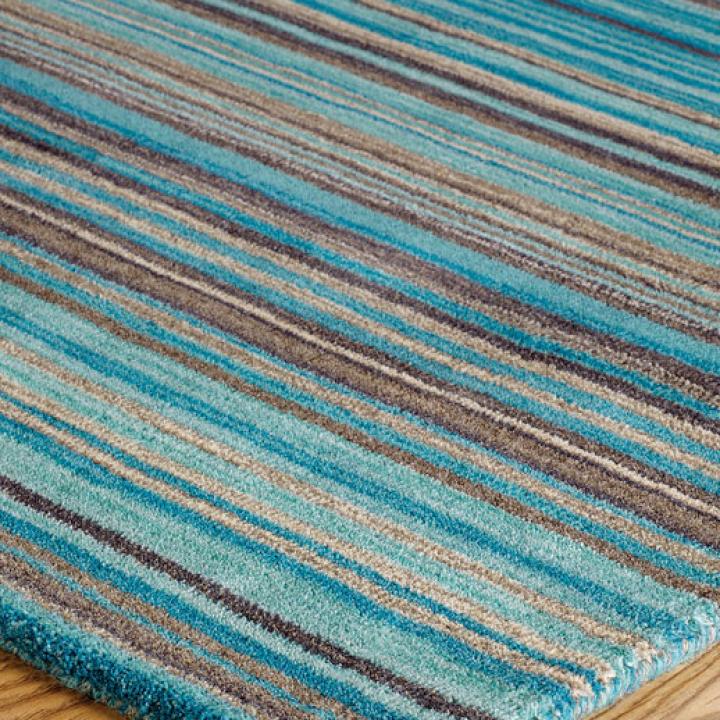 CARTER Wool Teal Rug