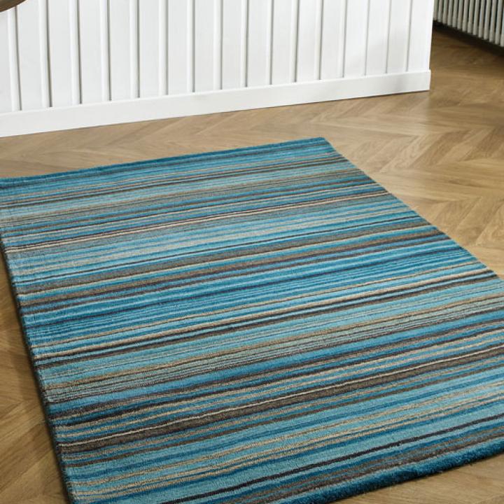 CARTER Wool Teal Rug