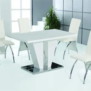COSTILLA PU Dining Chair with Chrome Frame - Set of 4