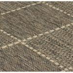 FLATWEAVE GEL Check Grey Rug, Runner & Doormat