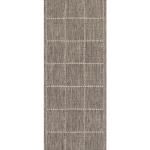 FLATWEAVE GEL Check Grey Rug, Runner & Doormat