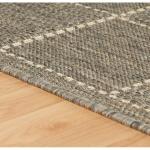 FLATWEAVE GEL Check Grey Rug, Runner & Doormat