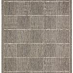 FLATWEAVE GEL Check Grey Rug, Runner & Doormat
