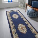 ROYAL Blue Wool Rug