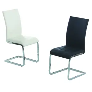 UNION PU Dining Chair with Chrome Frame - Set of 2